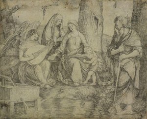 神聖な家族 作： Jacopo de Barbari